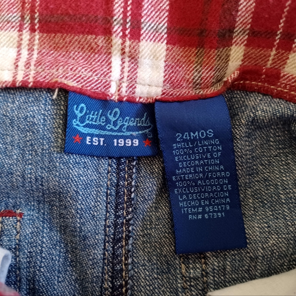 Toddler Denim Bib Ovealls, Size 24 Months - Picture 15 of 16